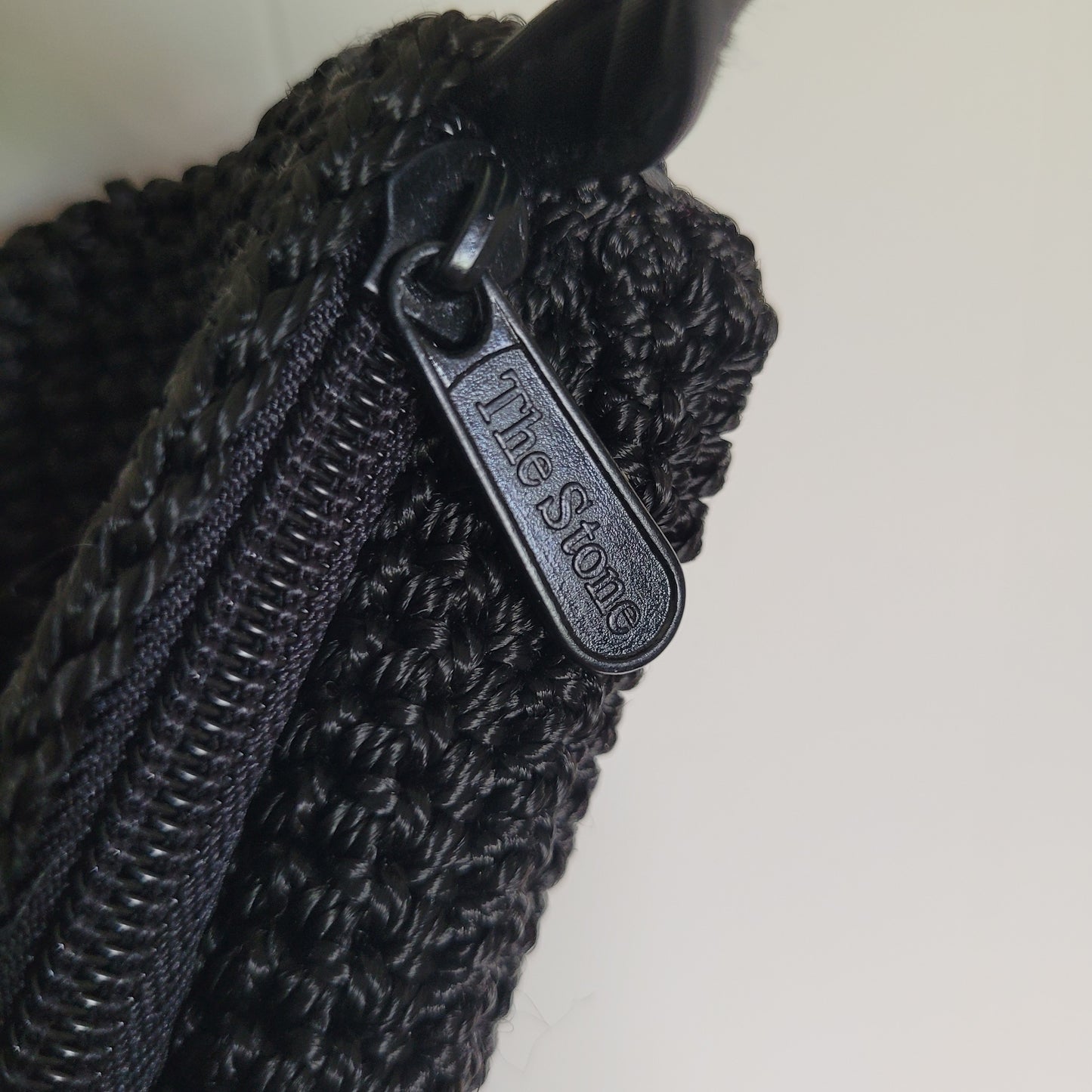 Black Woven Crossbody Bag - The Stone