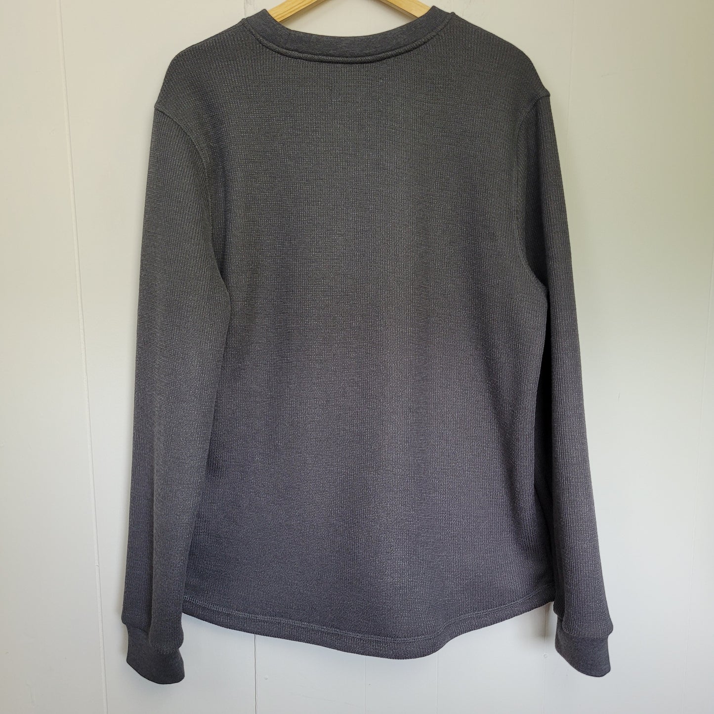 Grey Sherpa-Lined Thermal Pullover - BC Clothing Co Heritage (Large)