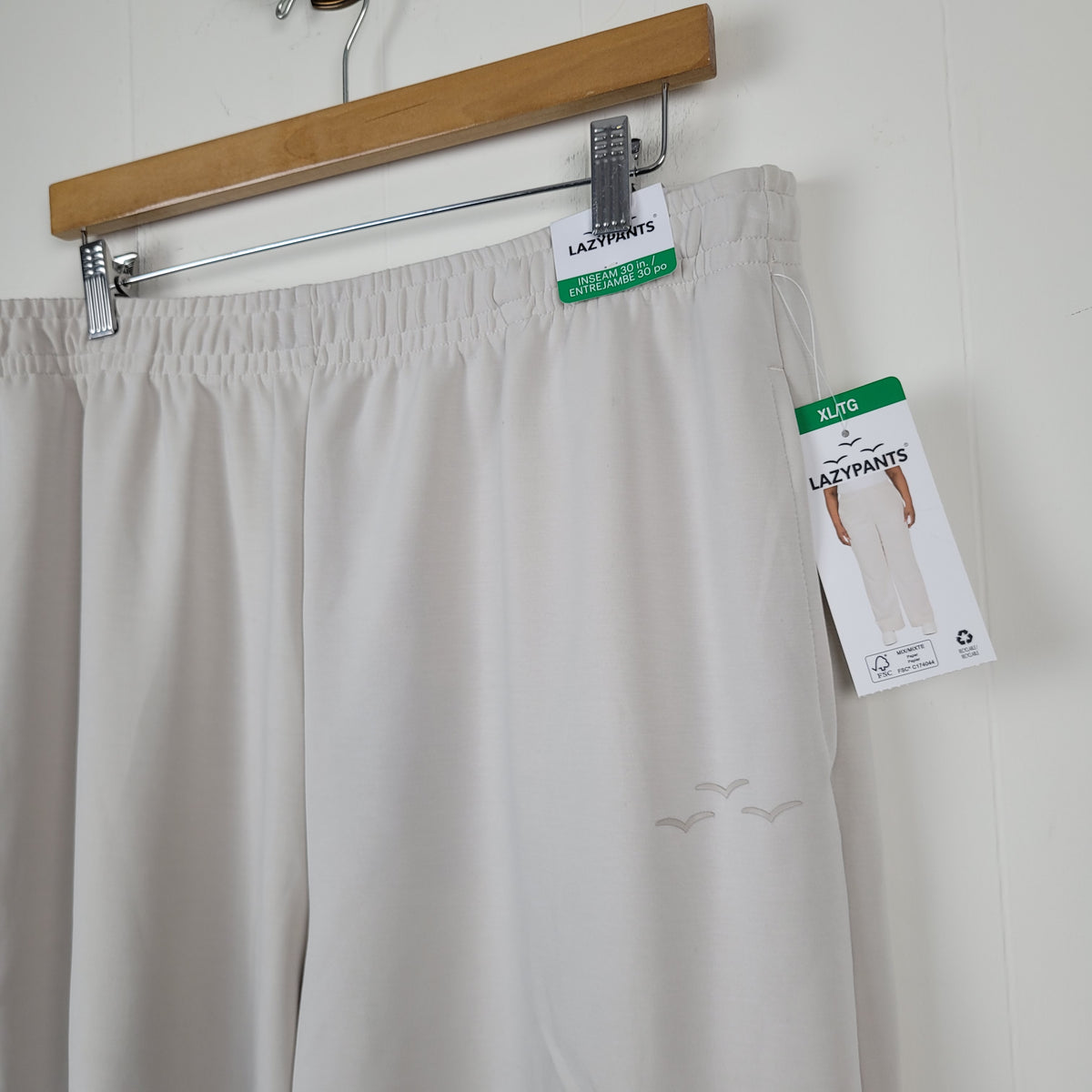 Cream Wide Leg Casual Pants - Lazypants (XL)