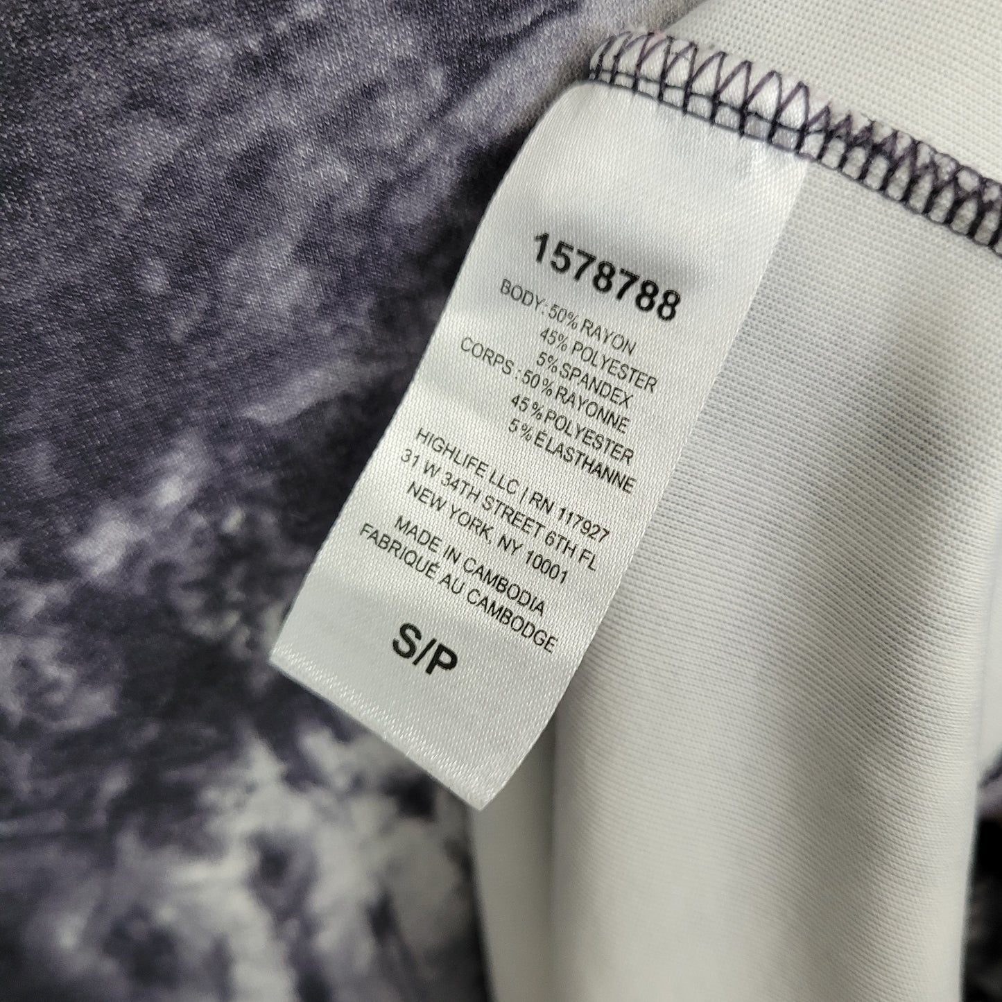 Grey Tie-Dye Sleeveless Dress - GAIAM (Small)