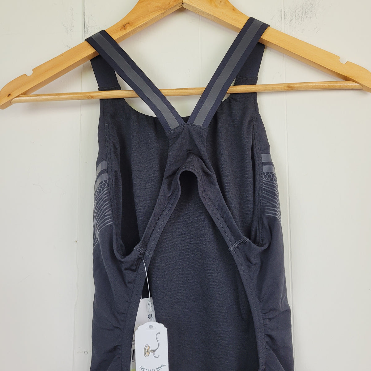 Black Racerback One-Piece Swimsuit - Speedo (Size 30/S)