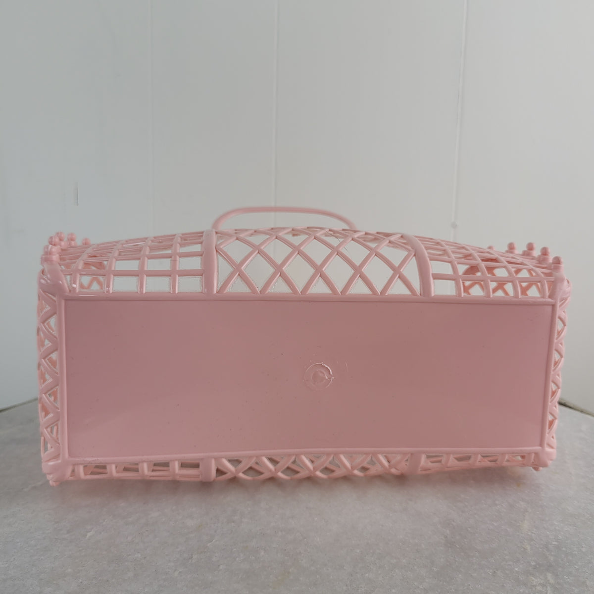 Pink Jelly Basket Handbag - Unbranded