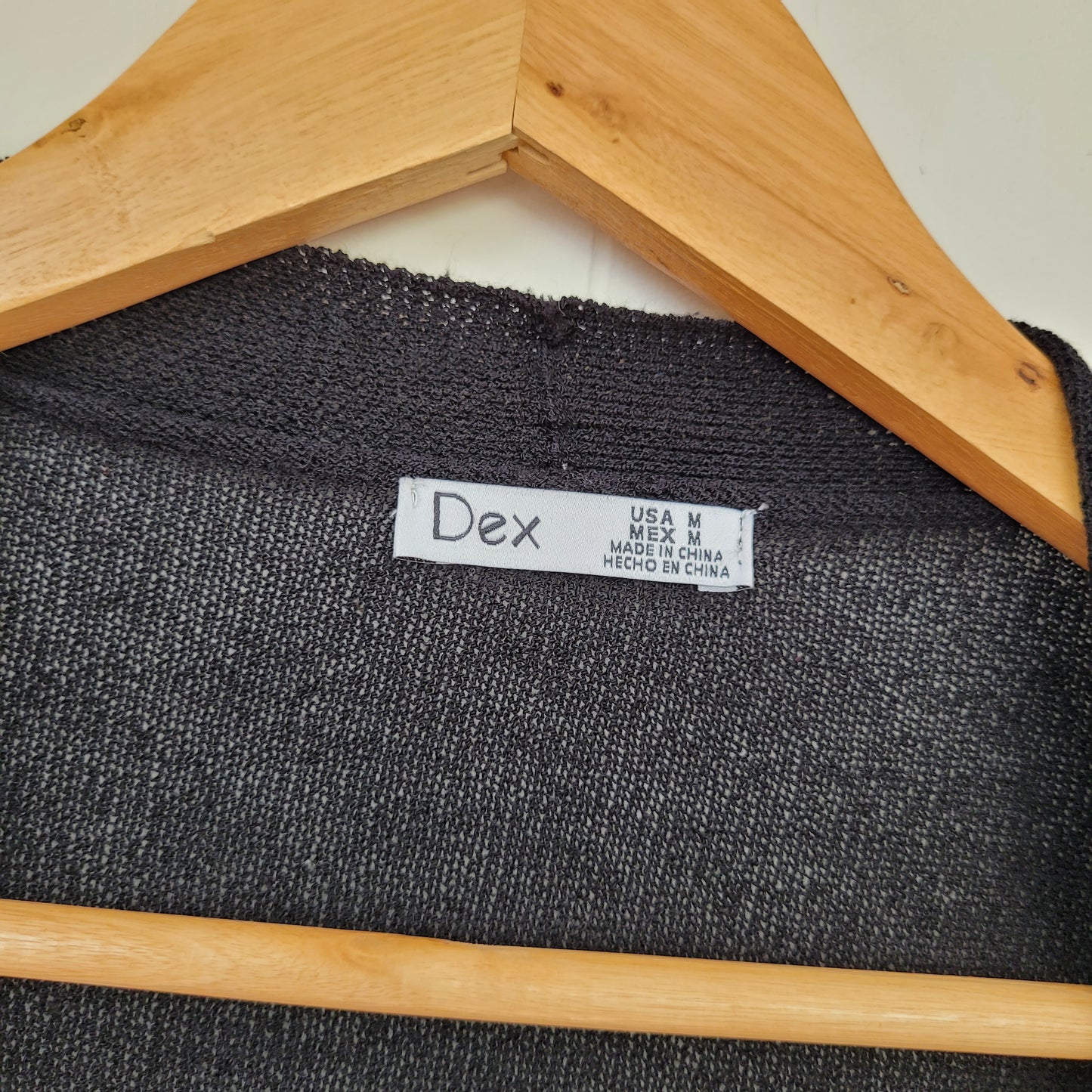 Black Open Front Cardigan - Dex (M)