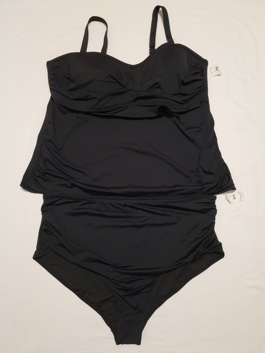 Black Tankini Swimsuit Set - Aqua Eve (28W)