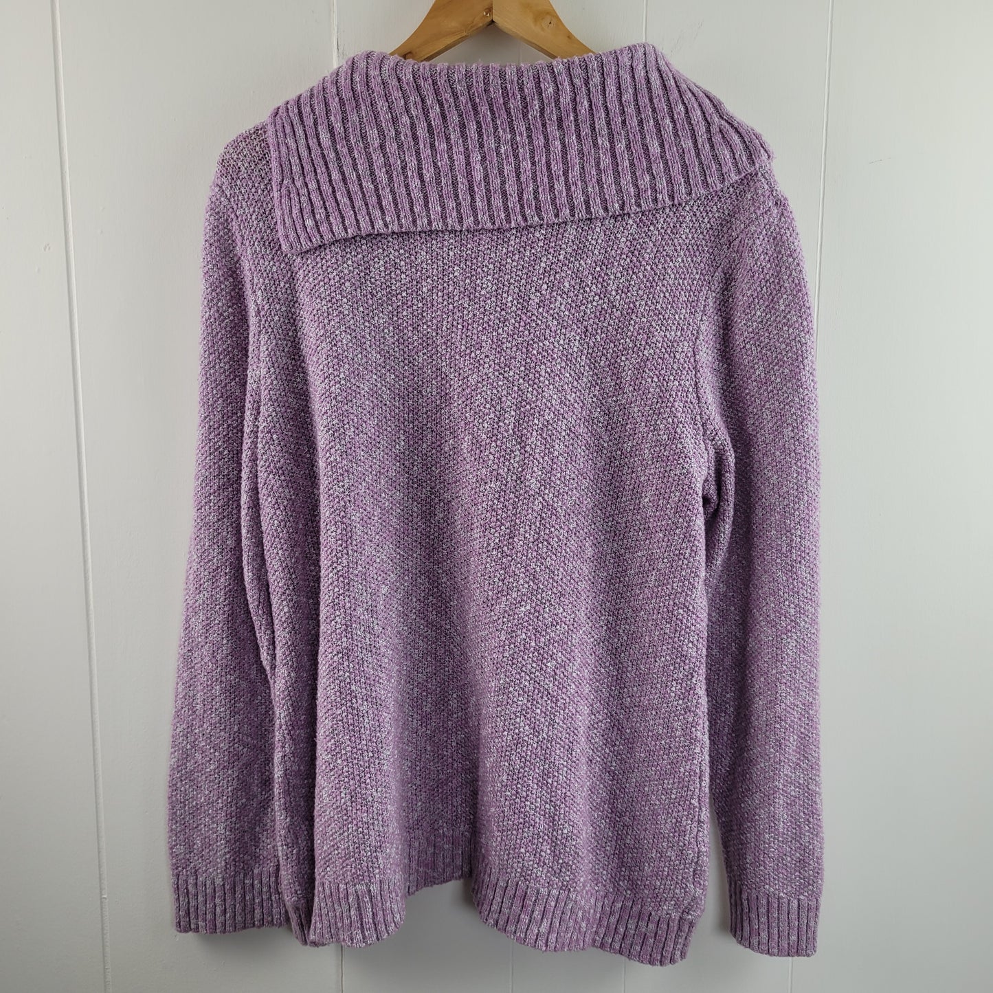 Lavender Knit Cowl Neck Sweater - Northern Reflections (XL)