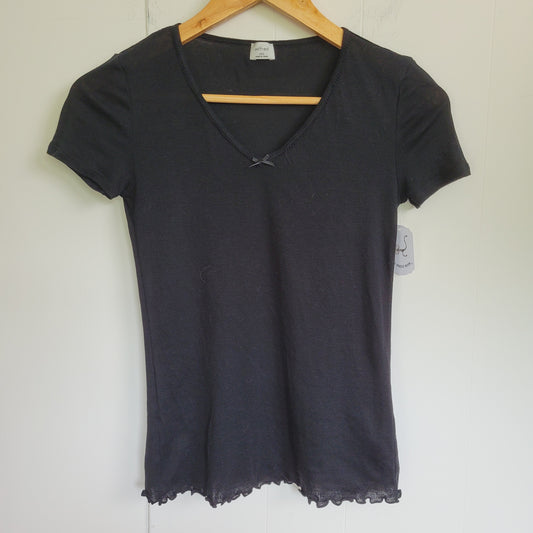 Black Pima Cotton Tee - Wilfred (2XS)
