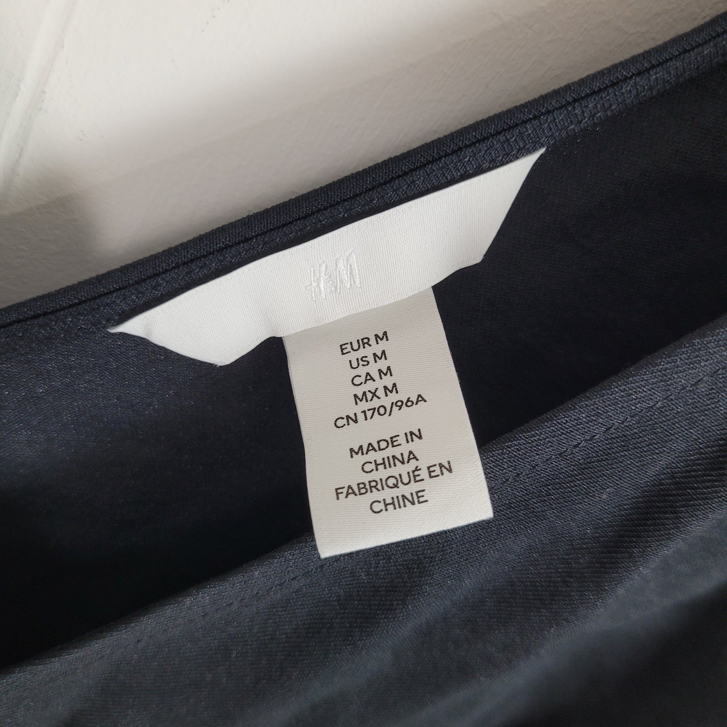 Black Tie Shoulder Mini Dress – H&M (Medium)