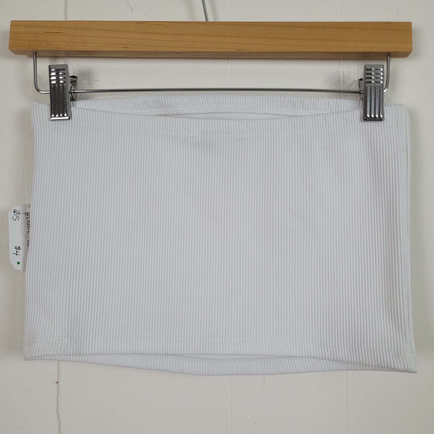 White Ribbed Tube Top  - H&M Divided (Small)