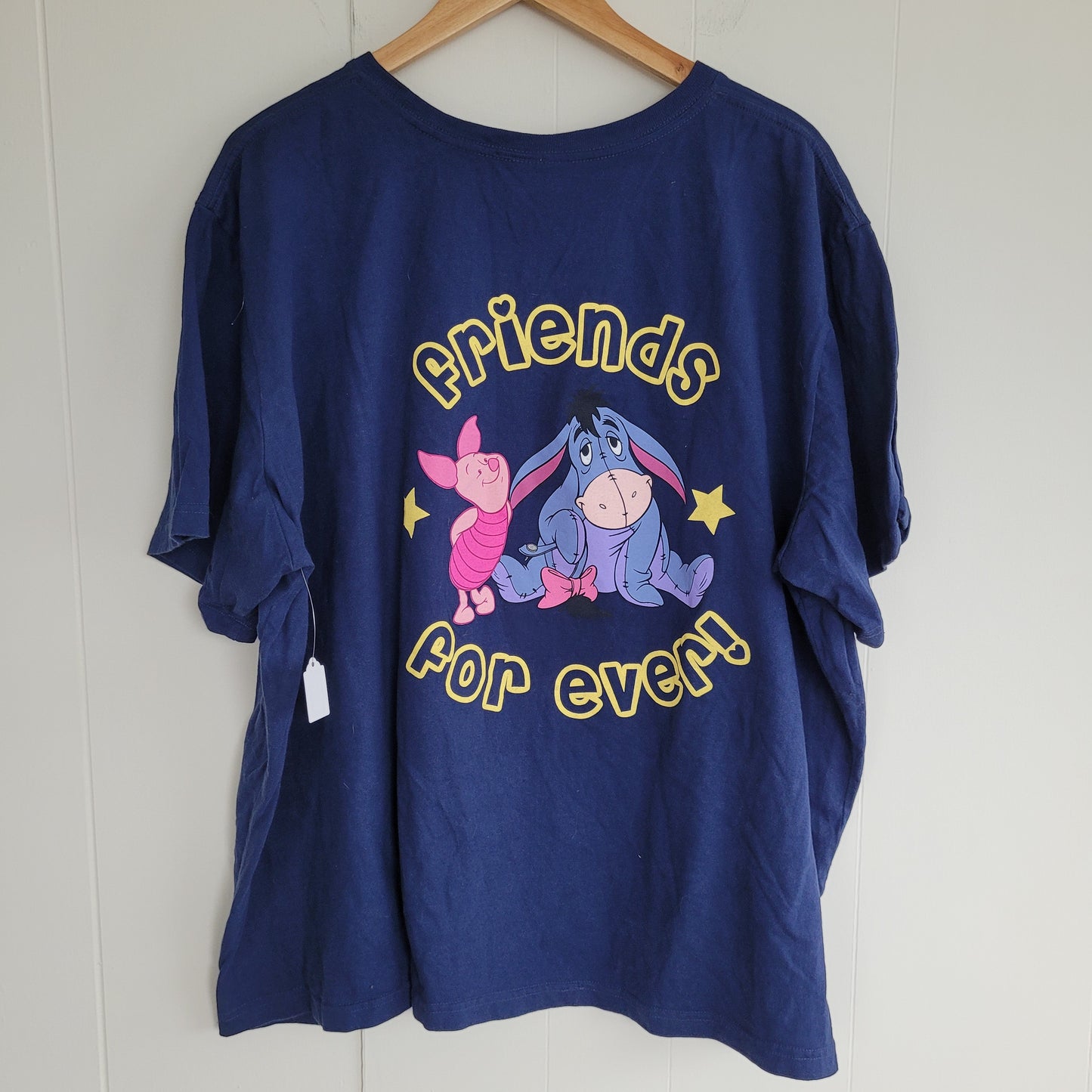Navy Blue Disney Eeyore & Piglet Graphic Tee - “Simply Irresistible” / “Friends Forever”