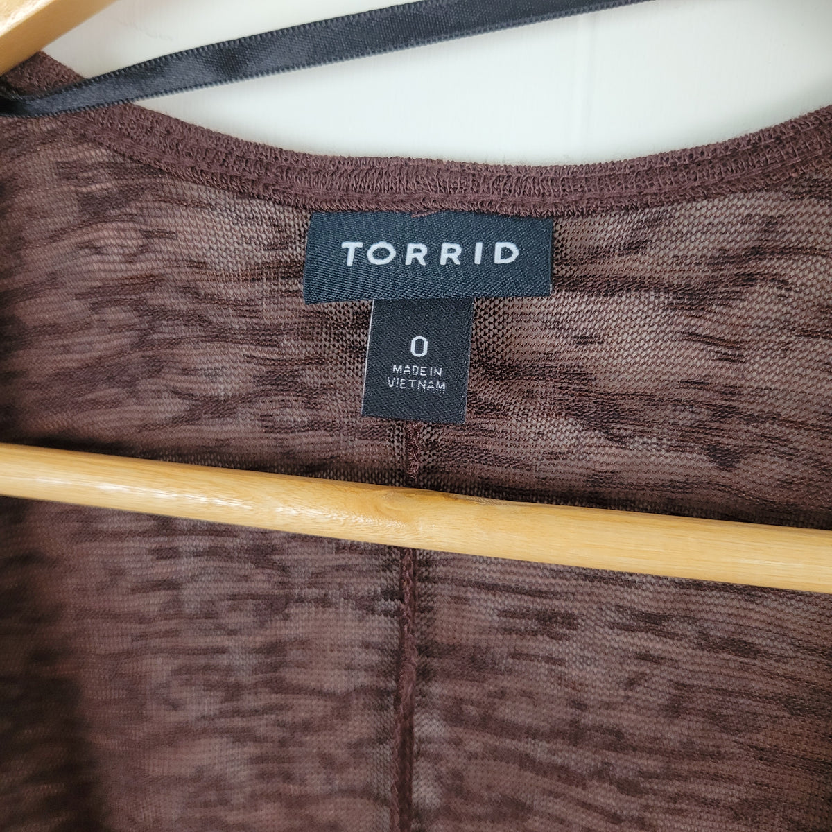 Brown Open-Front Longline Cardigan - Torrid (0 - Large)