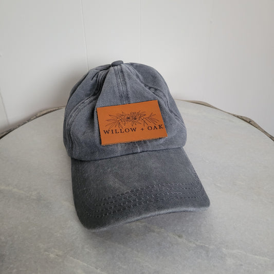 Willow & Oak Neutral Grey Baseball Cap