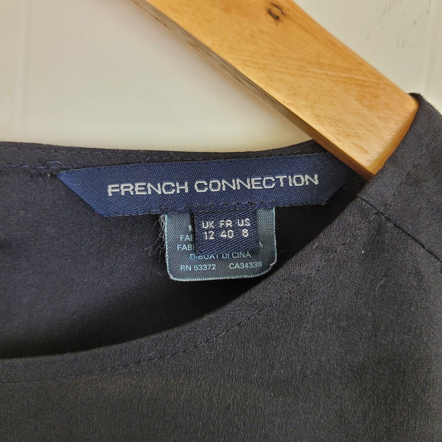 Black Floral Blouse - French Connection (US 8)