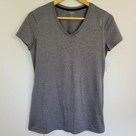 Grey PlayDry Athletic Tee - Reebok (Medium)
