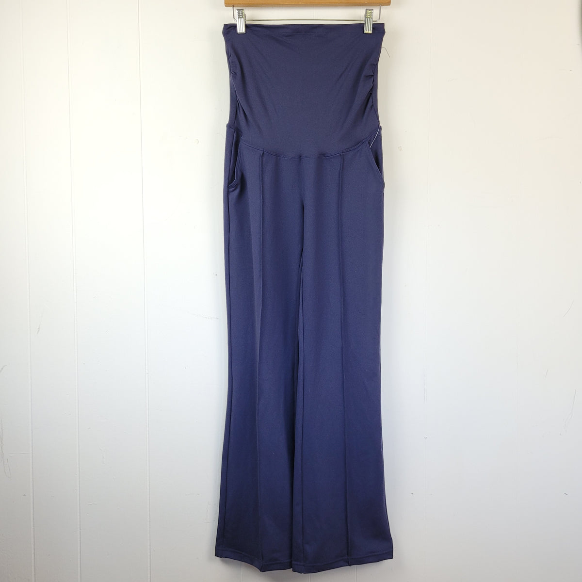 Navy Maternity Wide-Leg Pants - iuga (Size M)