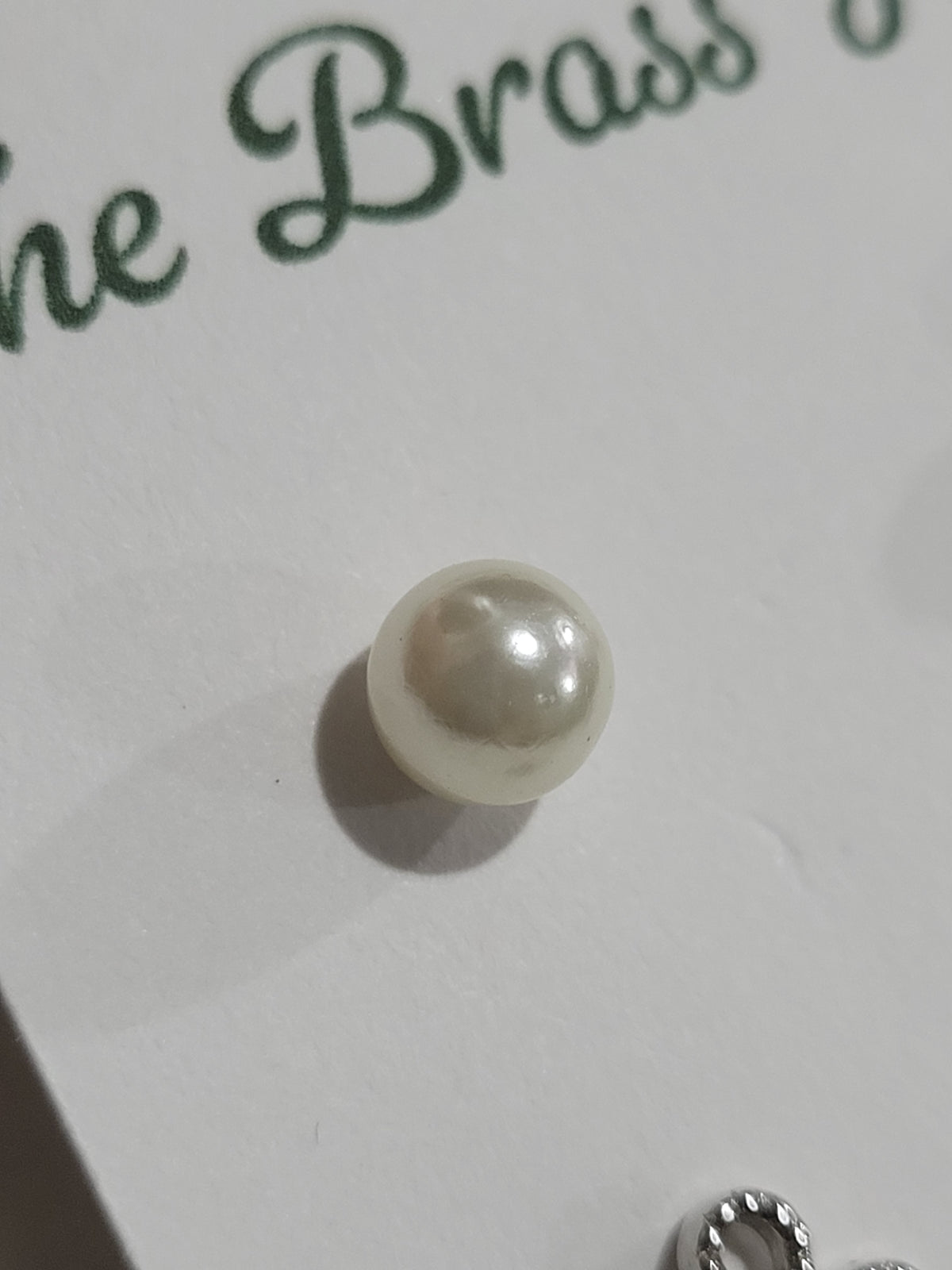 2-Pair Silver Tone Floral & Faux Pearl Stud Earrings