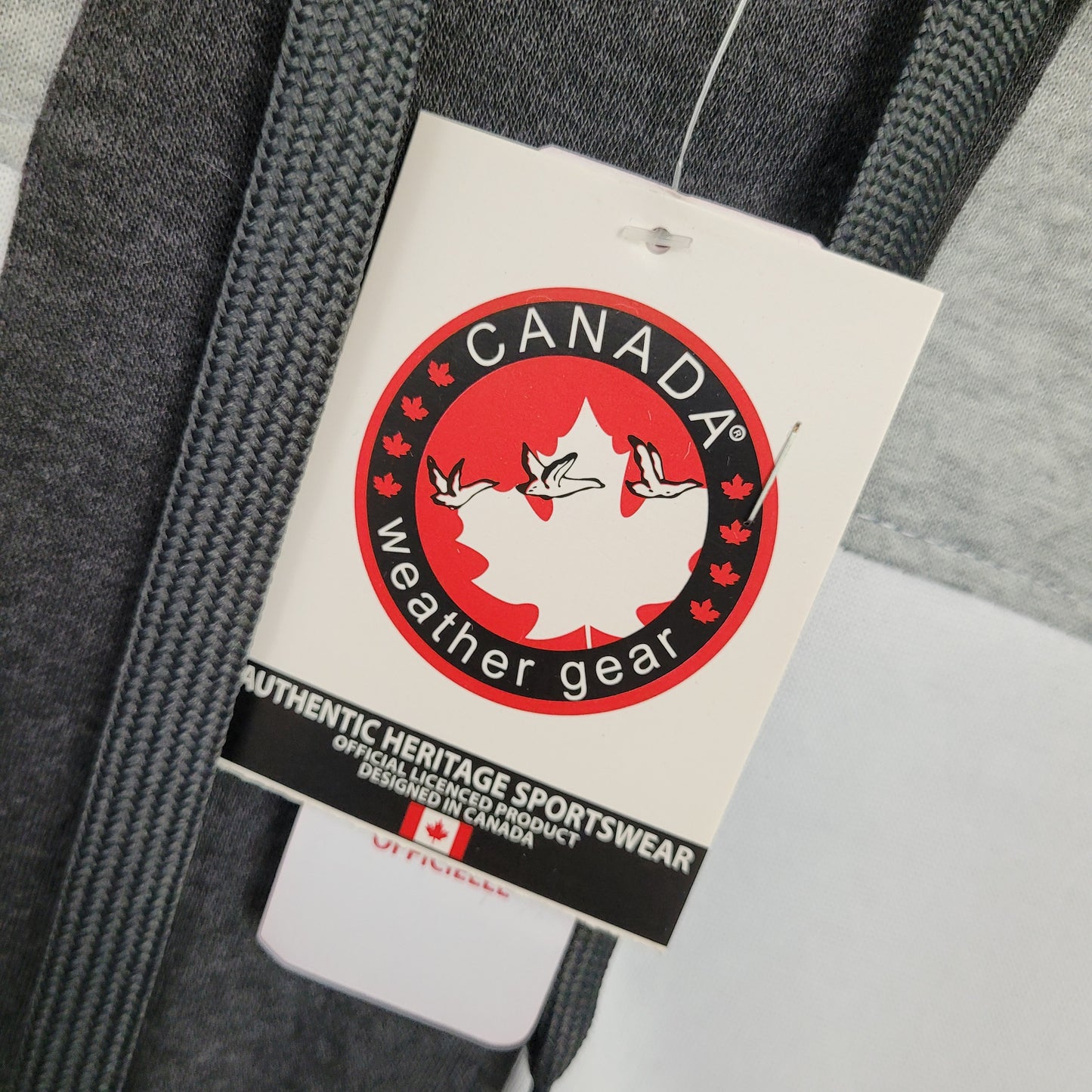 Grey Colourblock Hoodie - Canada Weather Gear (Size M)