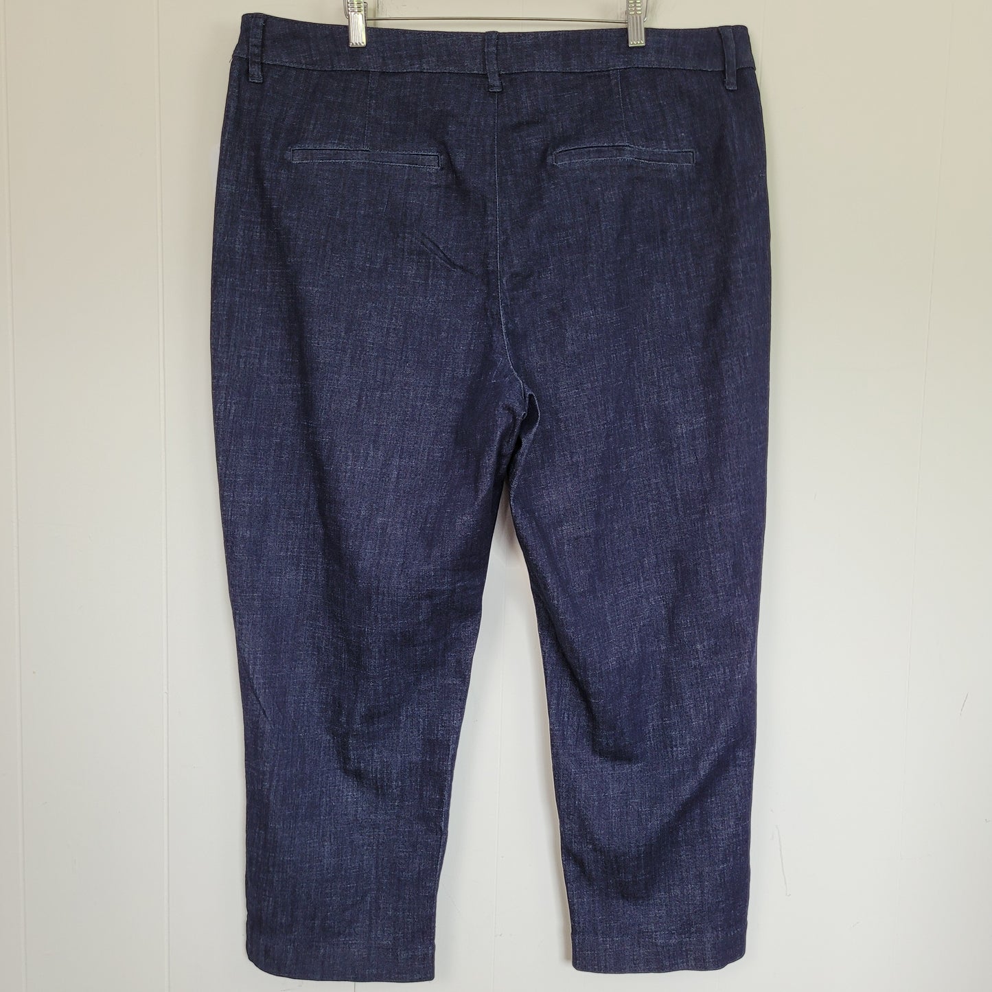 Dark Wash High-Rise Pixie Straight Denim Pants - Old Navy (Size 20)