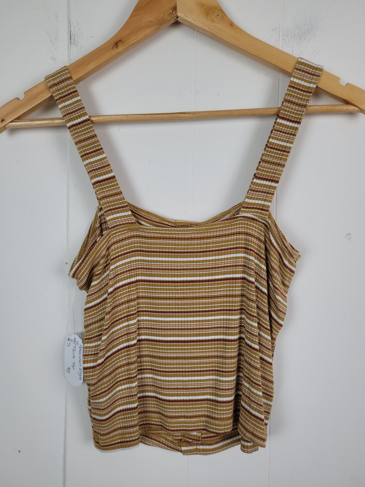 American Eagle Small Soft & Sexy Ribbed Striped Tank Top