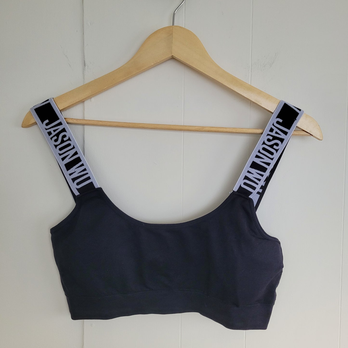 Black Logo Strap Sports Bra - Jason Wu (XL)